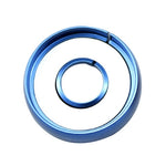 Aluminum Alloy Ignition Key Ring for AUDI A1 & A3 & A4L & TT, VW, POLO, Inside Diameter: about 14cm, Random Color Delivery, For AUDI A1 & A3 & A4L & TT, VW, POLO