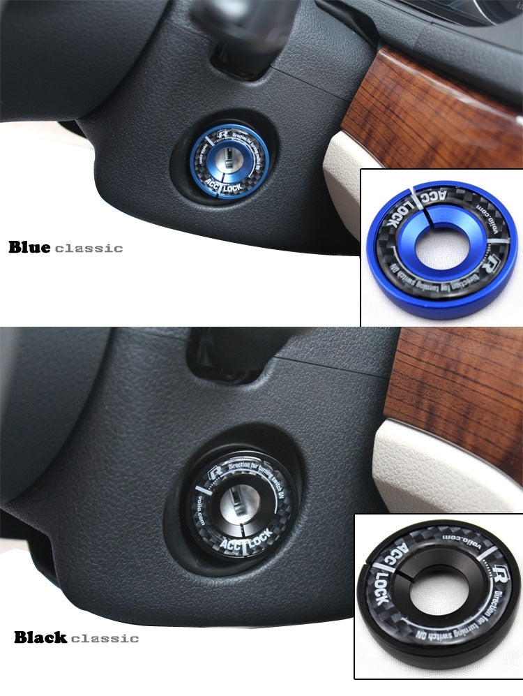 Aluminum Alloy Ignition Key Ring for AUDI A1 & A3 & A4L & TT, VW, POLO, Inside Diameter: about 14cm, Random Color Delivery, For AUDI A1 & A3 & A4L & TT, VW, POLO