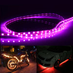 5 PCS Normally-on Style 45 LED 3528 SMD Waterproof Flexible Car Strip Light for Car Decoration, DC 12V, Length: 45cm, 45cm+Dark Blue, 45cm+Green, 45cm+Ice blue, 45cm+Pink, 45cm+Red, 45cm+White, 45cm+Yellow