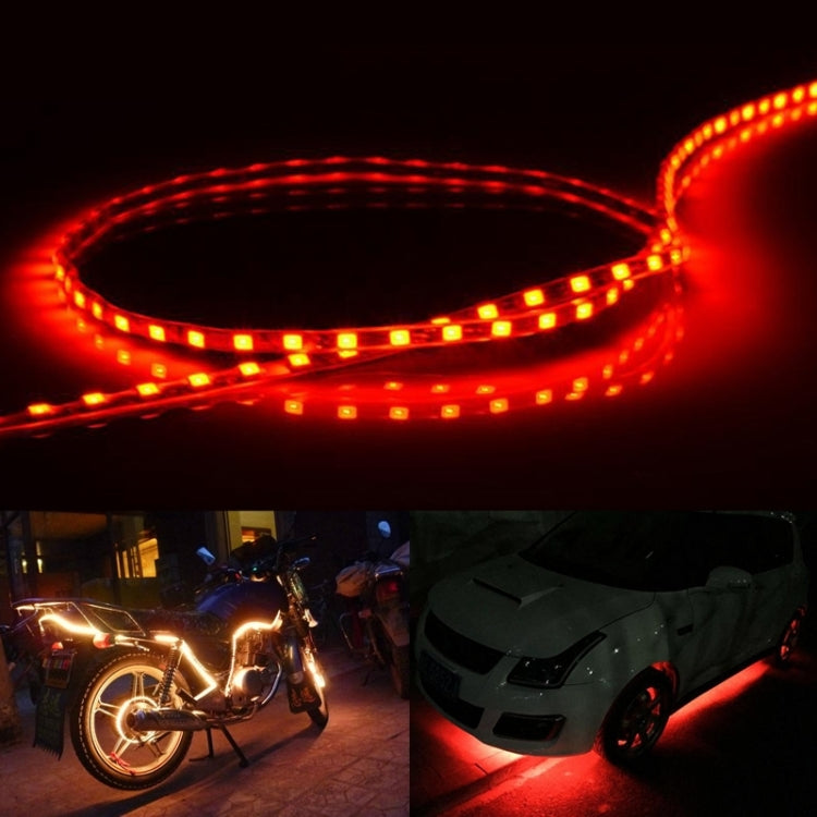 5 PCS Normally-on Style 45 LED 3528 SMD Waterproof Flexible Car Strip Light for Car Decoration, DC 12V, Length: 45cm, 45cm+Dark Blue, 45cm+Green, 45cm+Ice blue, 45cm+Pink, 45cm+Red, 45cm+White, 45cm+Yellow