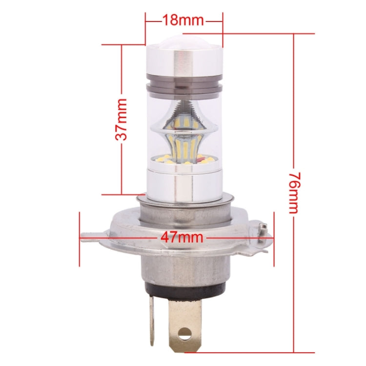 H4 850LM P43T 100W LED  Car Front Headlights / Daytime Running Light / Driving Lamp Bulb, DC 12-24V, H4