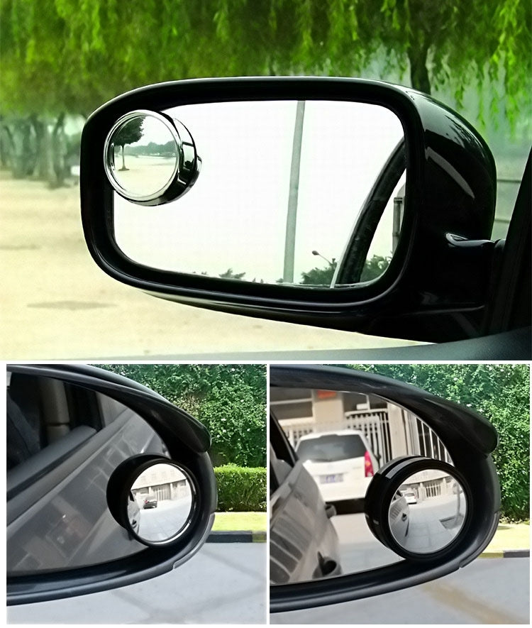 2 PCS SY-022 Car Vehicle Mirror Blind Spot Rear View Small Round Mirror, Diameter: about 5.6cm, SY-022(Black), SY-022
