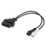 2 x 2 Pin to 16 Pin OBDII Diagnostic Cable for Audi, 2 x 2 Pin to 16 Pin
