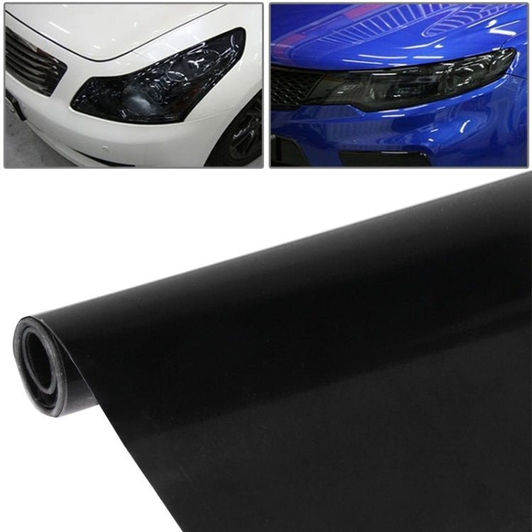 Protective Decoration Flash Point Car Light Membrane /Lamp Sticker, Size: 195cm x 30cm, Pink, Crystal Green, Matte Black, Dark Blue, Grey Black, Dark Black, Baby Blue, Fluorescent Green