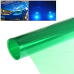 Protective Decoration Flash Point Car Light Membrane /Lamp Sticker, Size: 195cm x 30cm, Pink, Crystal Green, Matte Black, Dark Blue, Grey Black, Dark Black, Baby Blue, Fluorescent Green
