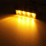 12W 720LM 4-LED 18 Flash Patterns Car Strobe Emergency Warning Light Lamp, DC 12V, 4-LED Yellow Light, 4-LED White Light, 4-LED Blue Light, 4-LED White + Red Light, 4-LED White + Yellow Light, 4-LED Red + Blue