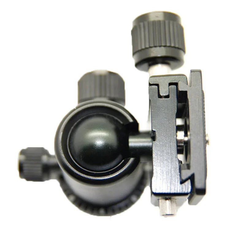 RUBY 005H Aluminium Magnesium Alloy Tripod Ball Head with Quick Release Plate Adapter, Aluminium