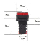 AD16-22D / S 22mm LED Signal Indicator Light Lamp, 220V
