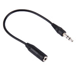 3.5 Male to 2.5 Female Converter Cable, Length: 17cm, Length: 17cm