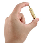 Gold Plated 3.5mm Plug to 6.35mm Stereo Jack Adaptor Socket Adapter, 3.5mm Male to 6.35 Female