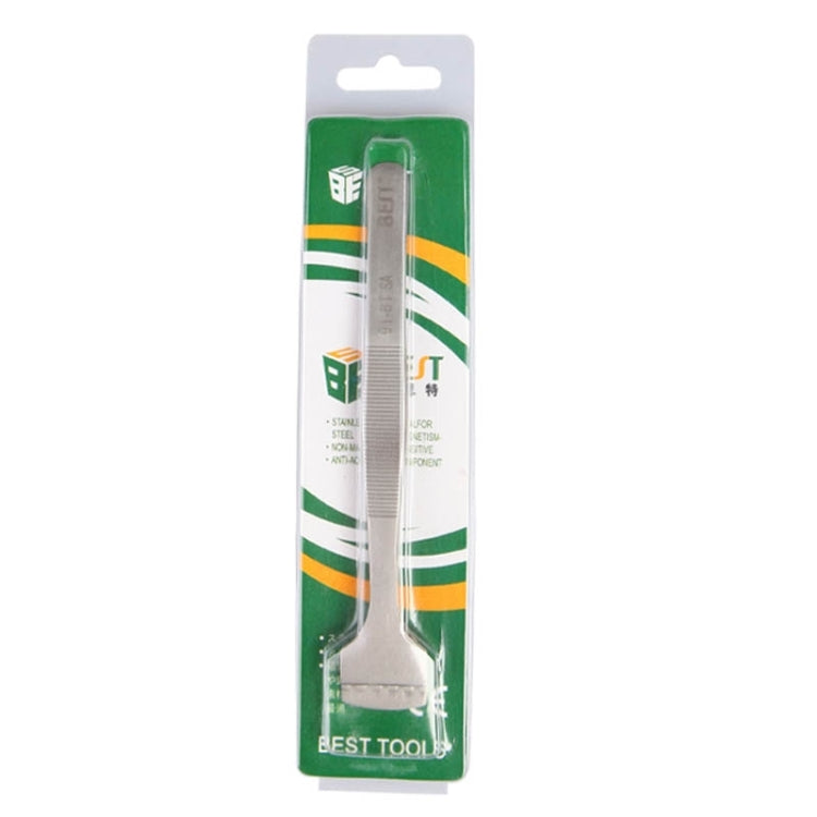 BEST BST-91-6T SA Professional Stainless Steel Wafer Tweezers for Silicon Wafer, BST-91-6T