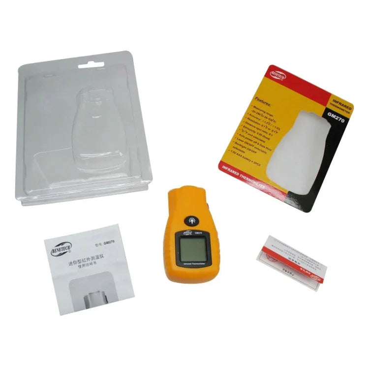 BENETECH Digital Mini Infrared Thermometer, Temperature Range: -32 - 280 Degree (GM270), GM270