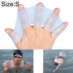 Silicone Swimming Web Fins Hand Flippers Training Gloves, S, Size: S Magenta, Size: S Blue