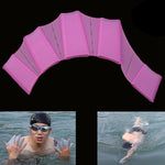 Silicone Swimming Web Fins Hand Flippers Training Gloves, S, Size: S Magenta, Size: S Blue