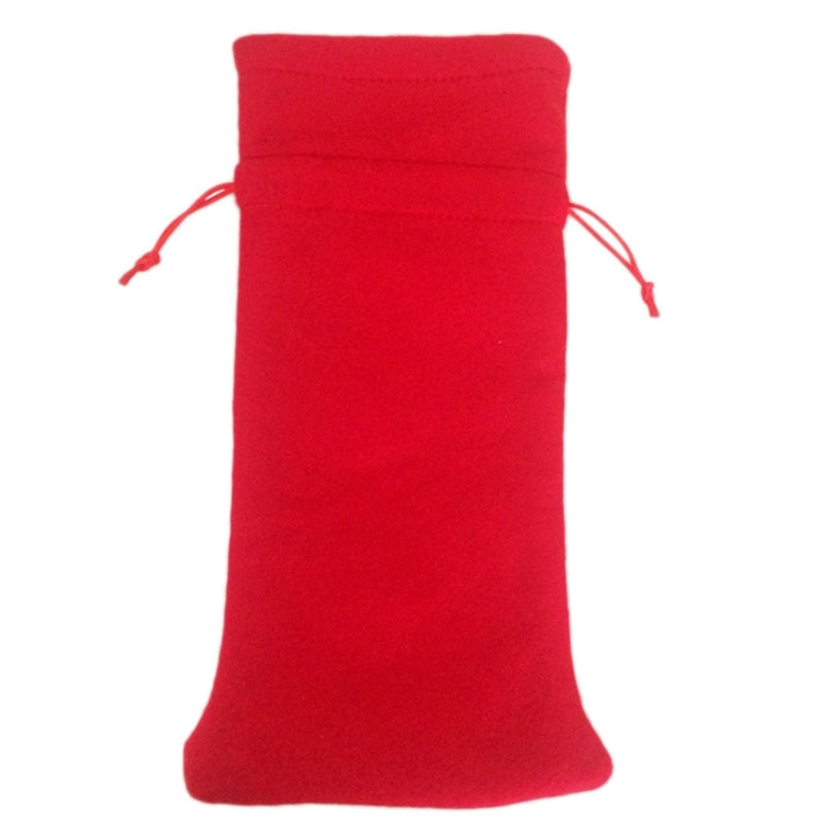 3 PCS Santa Pattern Christmas Dinner Table Decoration Plush Champagne Wine Bottle Bag, Santa Pattern  2