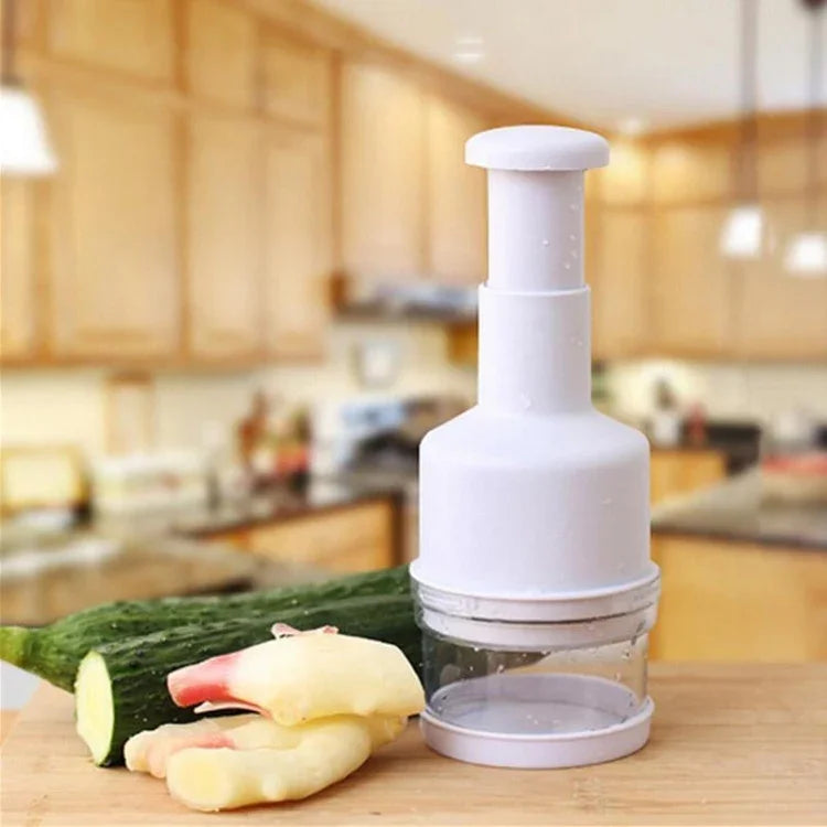 Stainless Steel Onion Cutting Instrument / Ginger Garlic Cutter, Size: 22x8x8cm, Random Color Delivery, Stainless Steel Garlic Crusher
