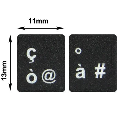 Italian Learning Keyboard Layout Sticker for Laptop / Desktop Computer Keyboard, Italian