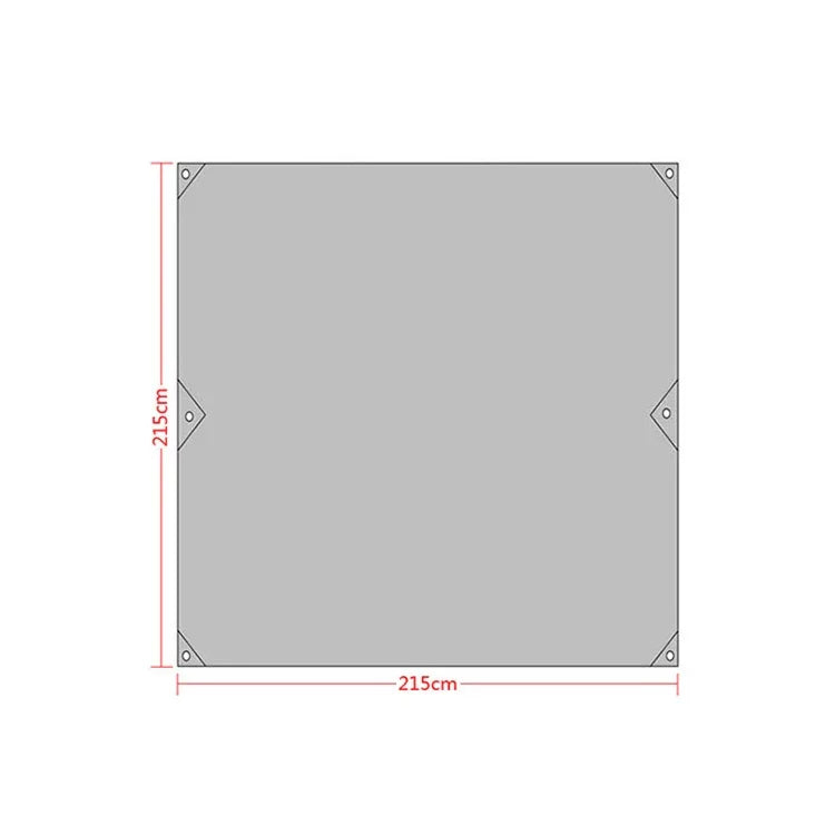 Waterproof Oxford Cloth 420D Oxford Material Camping Picnic Beach Tent Roof Tarp (Size: 215x215cm), 215x215cm Amry Green, 215x215cm Grey, 215x215cm Blue, 215x215cm Orange