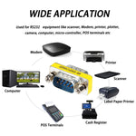 Serial RS232 DB9 9 Pin Female to Female Adapter Converter, RS232 Male to Male, RS232 Female to Female