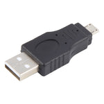 USB A Male to Micro USB 5 Pin Male Adapter, USB 2.0 A Male