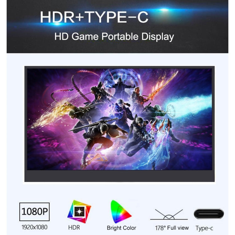 HSD-1330X 13.3 inch 1080P HD Gaming Portable Narrow Side Display, 13.3 inch
