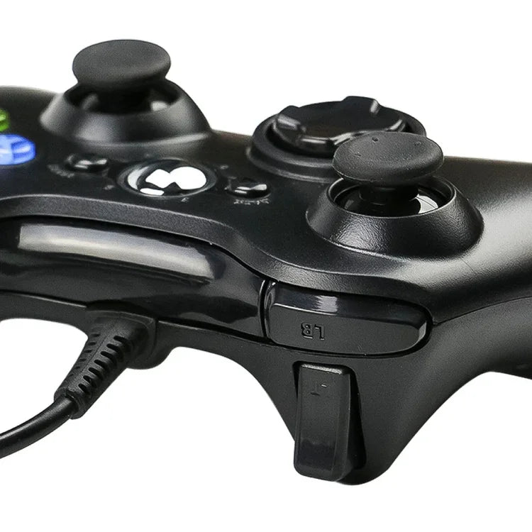 USB 2.0 Wired Controller Gamepad for XBOX 360, Plug and Play, Cable Length: 2.5m, For XBOX 360, For XBOX 360 (Black)