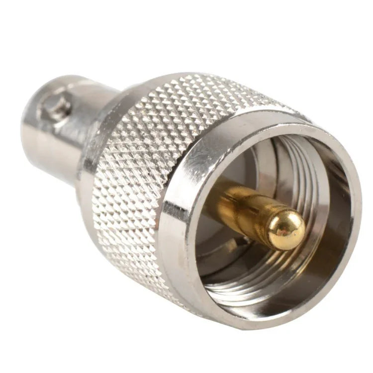 UG-273 UHF Male Plug To BNC Female Plug Nickel Plating Connector Adapter, UHF Male To BNC Female