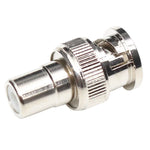 BNC Male to RCA Female Connector Coaxial Cable Adapter, Male to RCA