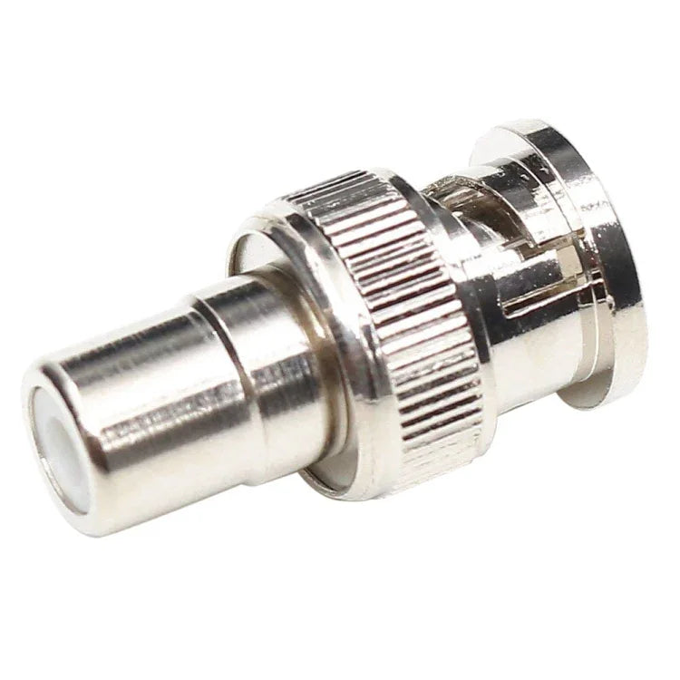 BNC Male to RCA Female Connector Coaxial Cable Adapter, Male to RCA