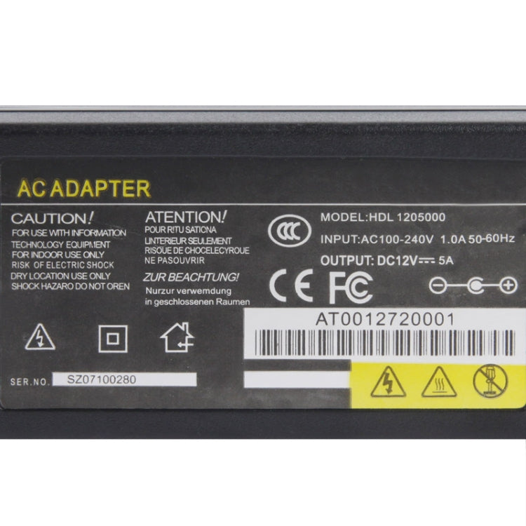 US Plug 12V 5A / 16 Channel DVR AC Power Adapter, Output Tips: 5.5 x 2.5mm, UK Plug 12V 5A, US Plug 12V 5A, EU Plug 12V 5A, AU Plug 12V 5A