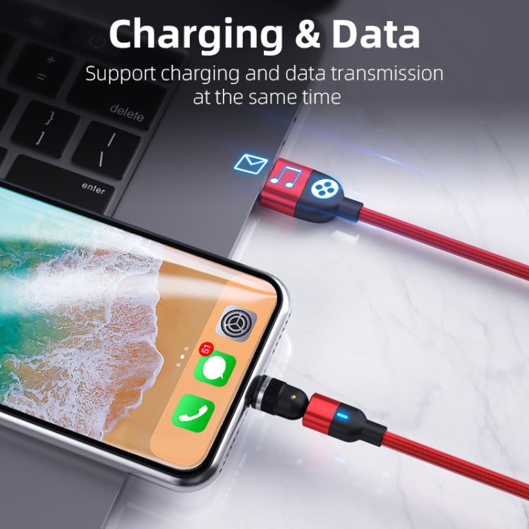 2m 3A Output USB to Micro USB 540 Degree Rotating Magnetic Data Sync Charging Cable, 2m Micro USB