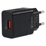 LZ-728 2 in 1 18W QC 3.0 USB Interface Travel Charger + USB to USB-C / Type-C Data Cable Set, EU Plug, Cable Length: 1m, with USB-C / Type-C Cable
