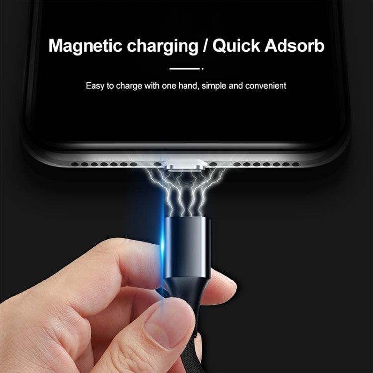 M11 3A USB to Micro USB Nylon Braided Magnetic Data Cable, Cable Length: 2m, Micro USB
