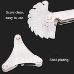 30 PCS US Screw Pitch Thread Blades 60 Degrees CR Stainless Steel Thread Gauge, 30 PCS Thread Gauge