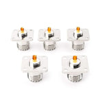 5 PCS UHF SO239 Female Flange Panel Chassis Cover Mount Adapter