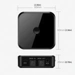 Bluetooth 5.0 Ffiber Optic Bluetooth Receiver CSR8670 Bluetooth Transmitter 2 in 1 Supports APTX, black