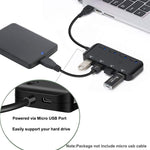 Ultra Speed USB3.0 4 Port Hub with Switch, USB 3.0