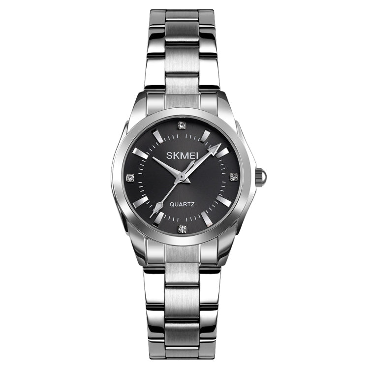 SKmei 1620 Delicate Rhinestone Creative Casual Waterproof Quartz Women Watch Steel Strap Watch