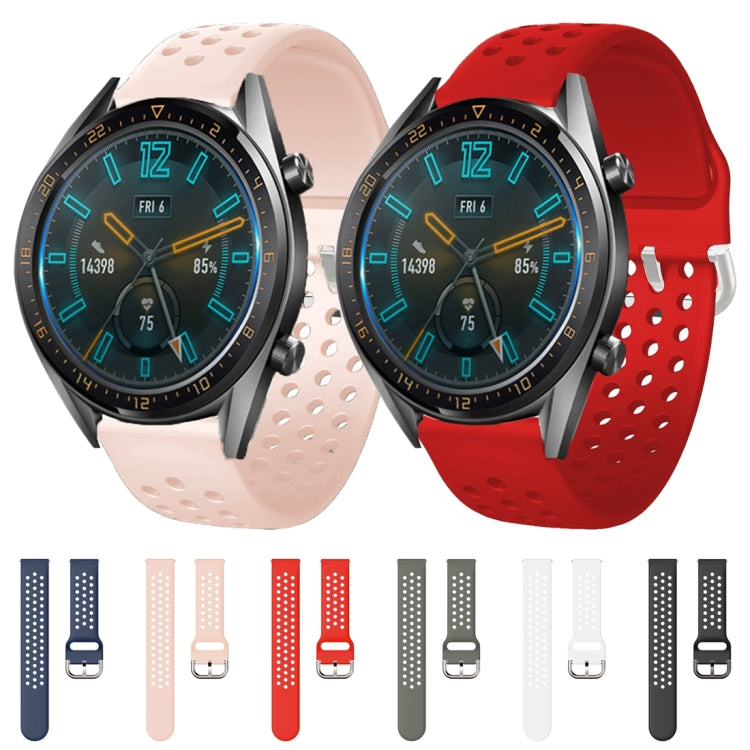22mm For Huawei watch GT2e/GT/GT2 46MM Breathable Porous Strap with Inner Buckle