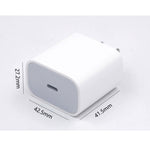 2 in 1 Single USB-C / Type-C Port Travel Charger + 3A PD 3.0 USB-C / Type-C to USB-C / Type-C Fast Charge Data Cable Set, Cable Length: 2m, 18W 2m