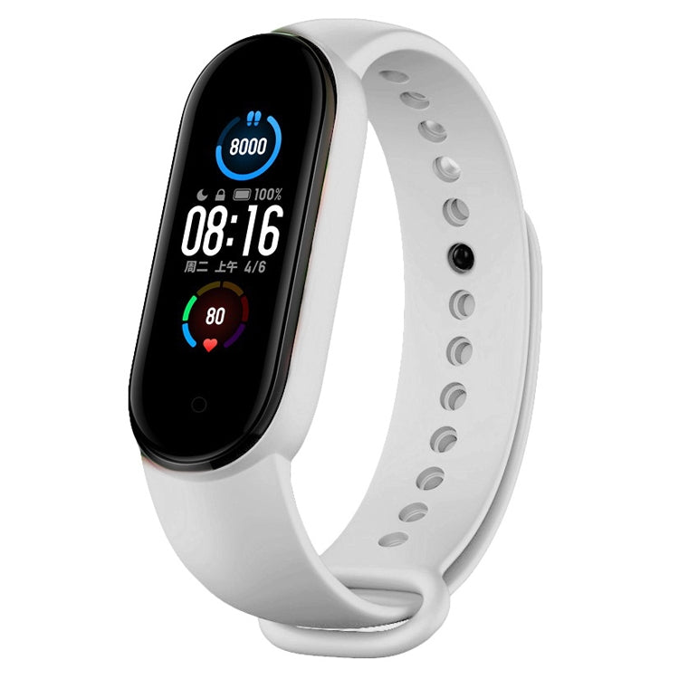 Suitable For Xiaomi Band Mi 5 Solid-Color Silicone Strap Length: 24.5cm, Black, Red, White, Orange, Gray, Yellow, Wine Red, Green, Teal, Sky Blue, Midnight Blue, Violet