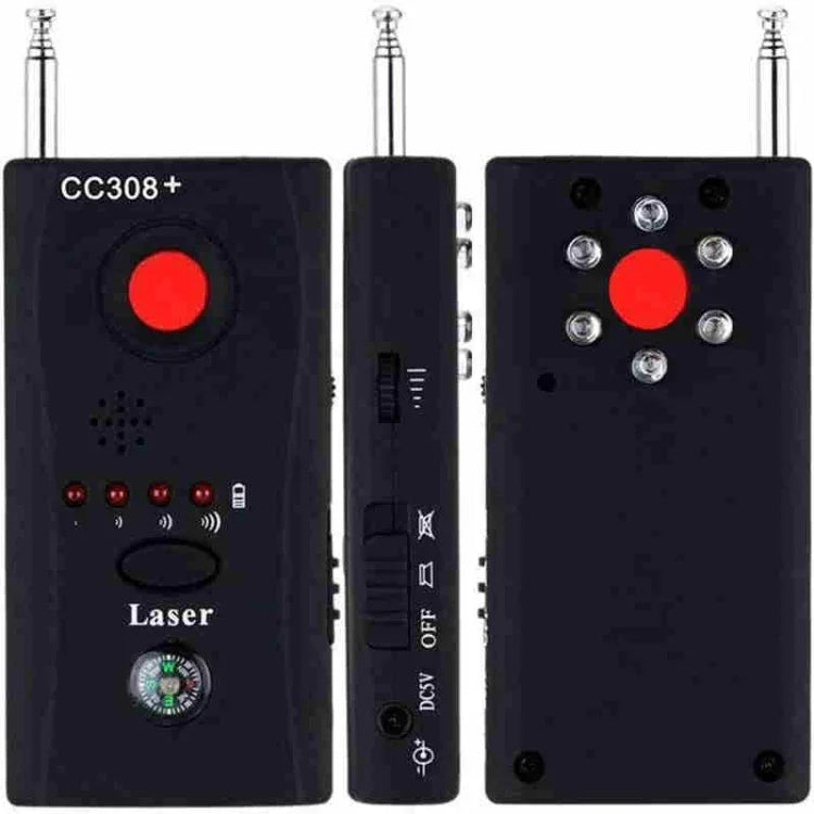 CC308 Full Range Laser Camera Detector, mini wireless camera detector for detecting hidden devices.