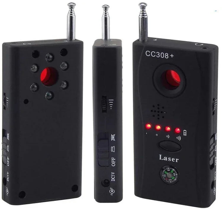 CC308 full range mini wireless camera detector with multiple sensors and laser functionality