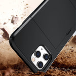 For iPhone 12 Pro Max 6.7 Shockproof Rugged Armor Protective Case with Card Slot, For iPhone 12 Pro Max