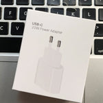PD 20W Single USB-C / Type-C Interface Travel Charger, EU Plug, Actual 20W EU Plug
