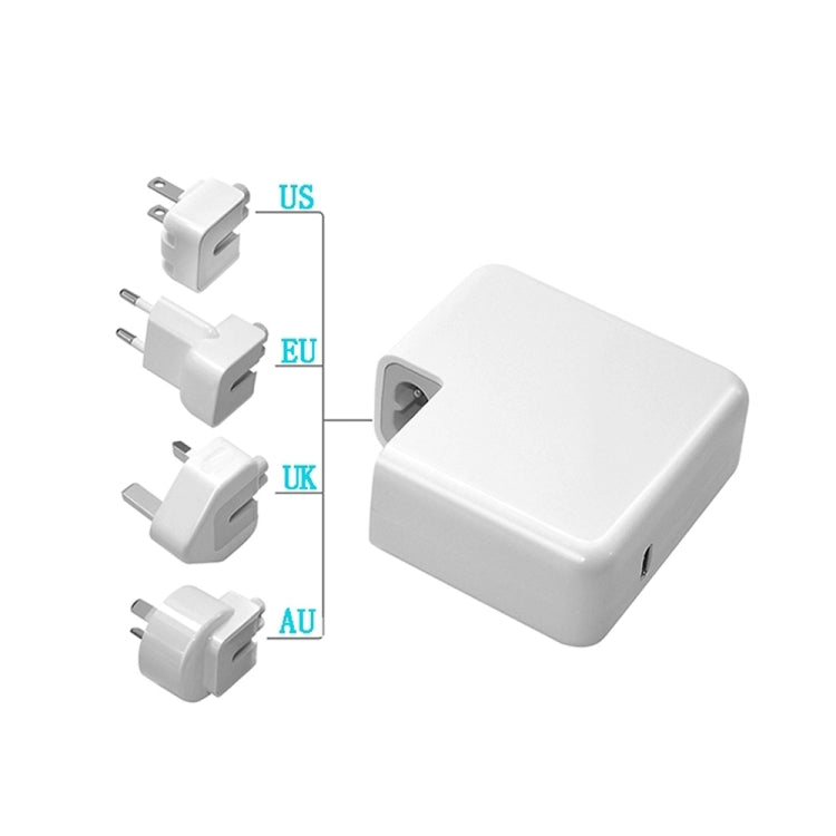 PD-96W 96W PD USB-C / Type-C Laptop Adapter + 2m 5A USB-C / Type-C to USB-C / Type-C Fast Charging Cable for MacBook Pro, EU Plug, US Plug, UK Plug