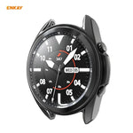 For Samsung Galaxy Watch 3 45mm 2 in 1 ENKAY Hat-Prince Electroplate Soft TPU Case + 0.2mm 9H 2.15D Curved Edge Tempered Glass Film