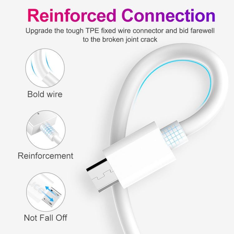 YSY-312 2 in 1 18W Portable QC3.0 Dual USB Car Charger + 1m 3A USB to Micro USB Data Cable Set, with Micro USB Cable