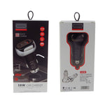 YSY-312PD QC3.0 18W USB + PD 20W USB-C / Type-C Car Charger with USB to USB-C / Type-C Data Cable, PD 20W with USB-C / Type-C Cable
