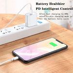 PD 20W PD 3.0 Travel Fast Charger Power Adapter with USB-C / Type-C to 8 Pin Fast Charge Data Cable, AU Plug